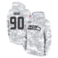 S.Seahawks #90 Jarran Reed Player Arctic Camo Limited Salute to Service Pullover Hoodies Game PETTCS Stitched Jerseys