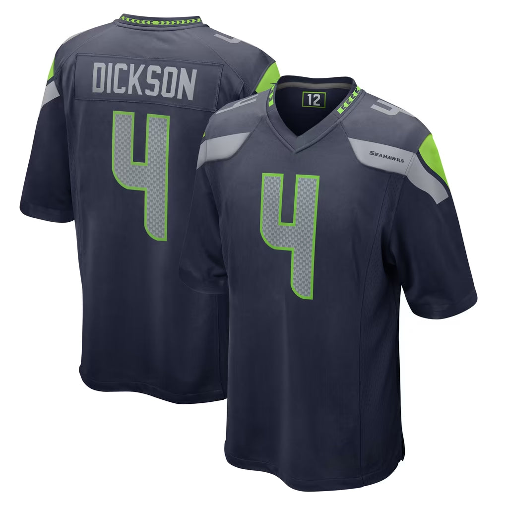 S.Seahawks #4 Michael Dickson Player Navy Home Game PETTCS Stitched Jerseys