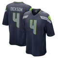 S.Seahawks #4 Michael Dickson Player Navy Home Game PETTCS Stitched Jerseys