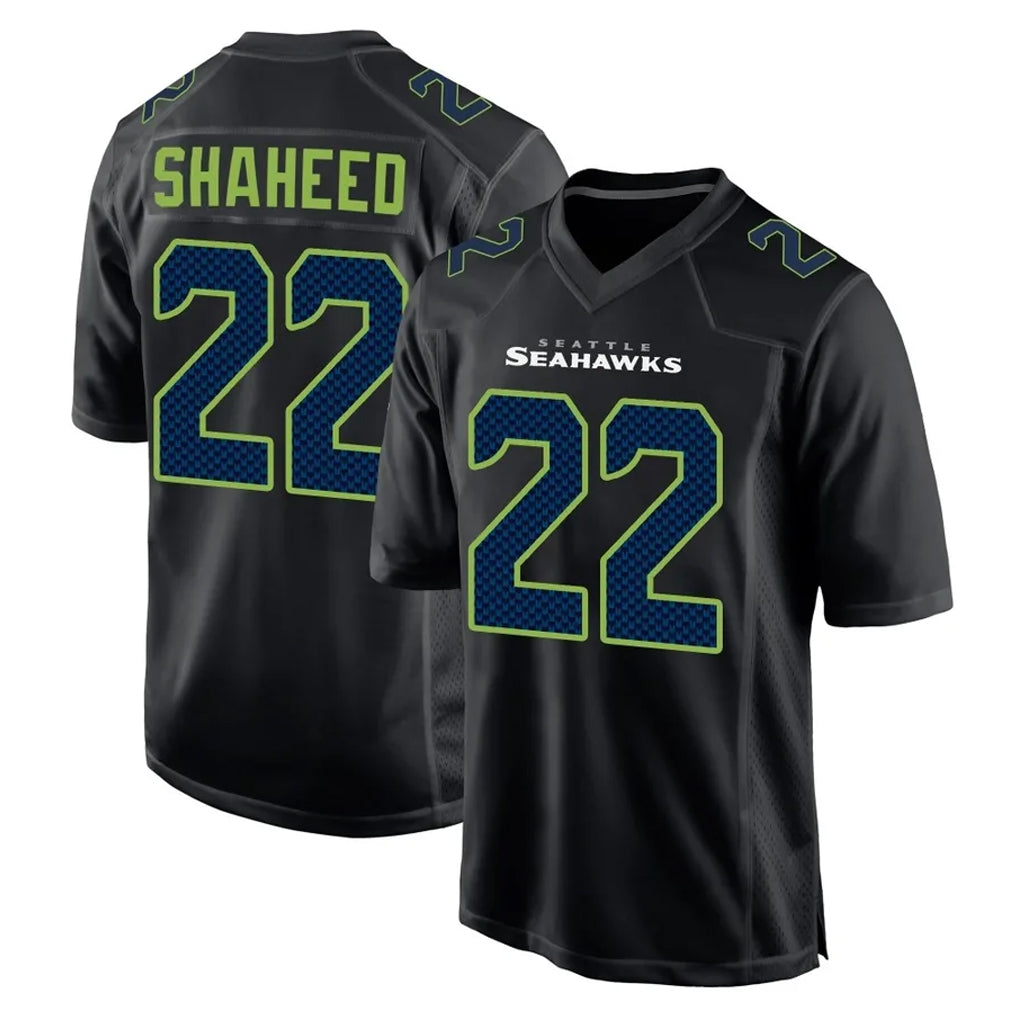 S.Seahawks #22 Rashid Shaheed Player Black Limited Fashion Home Game PETTCS Stitched Jerseys