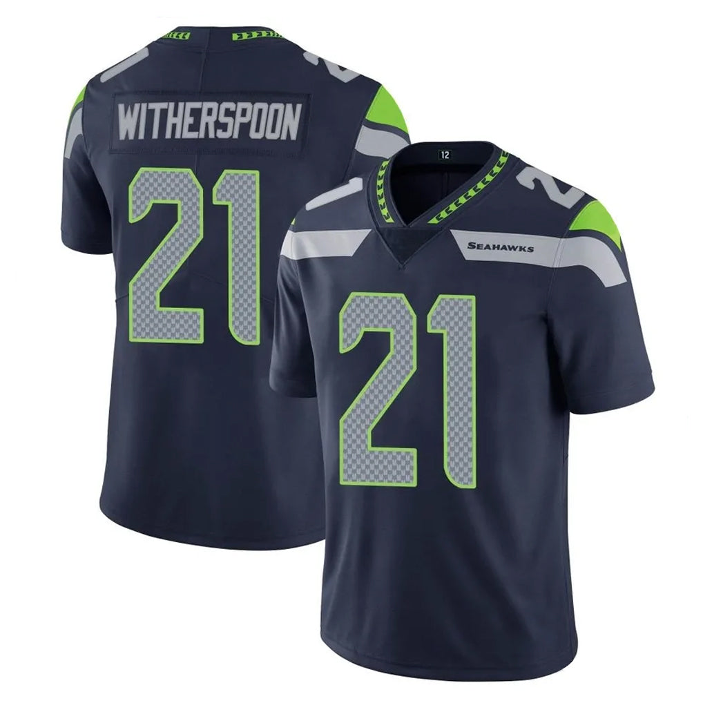 S.Seahawks #21 Devon Witherspoon Player Navy Limited Vapor Untouchable Home Game PETTCS Stitched Jerseys