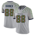 S.Seahawks #88 AJ Barner Player Grey Limited 2025 Rivalries Collection Home Game PETTCS Stitched Jerseys