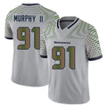 S.Seahawks #91 Byron Murphy II Player Grey Limited 2025 Rivalries Collection Home Game PETTCS Stitched Jerseys