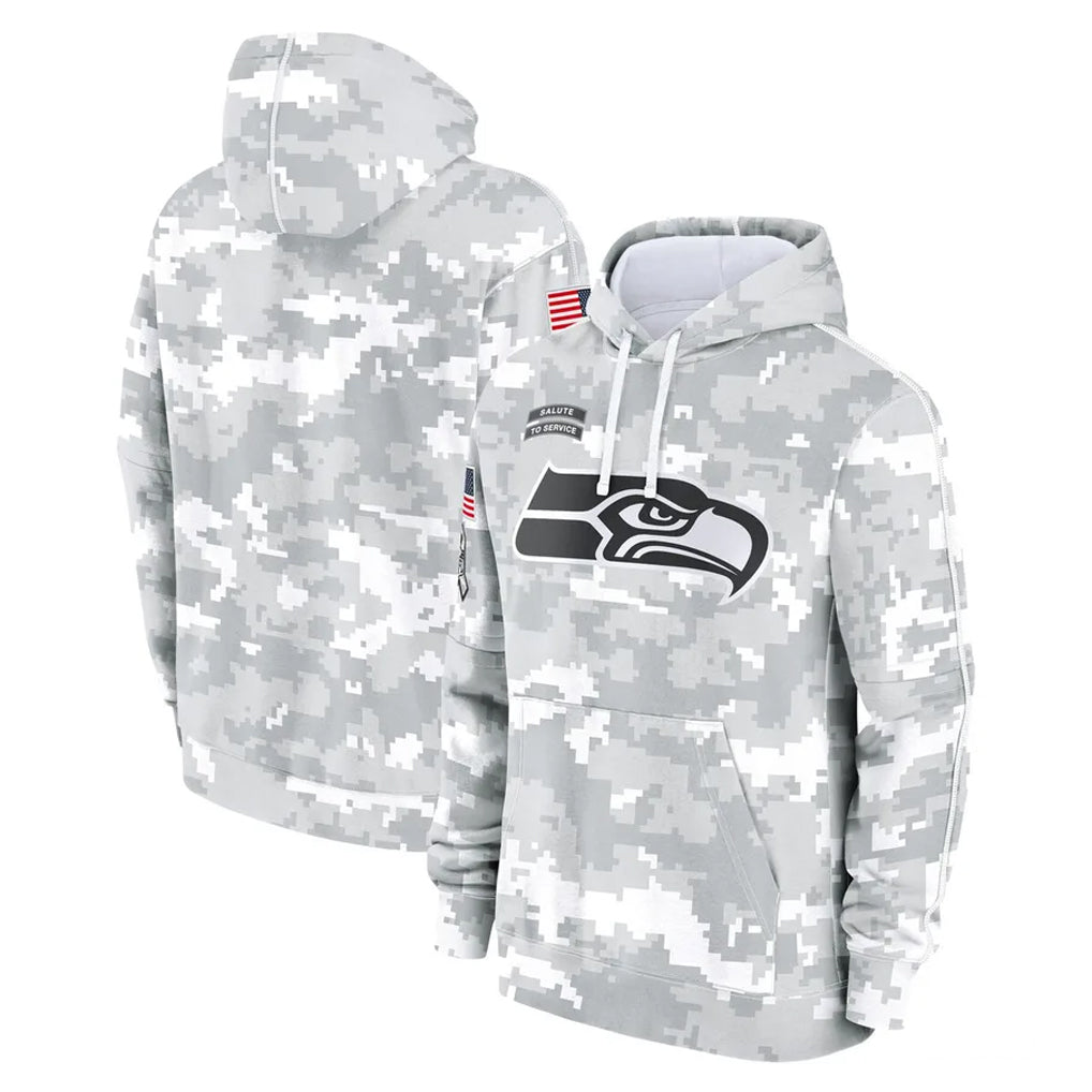 S.Seahawks ## Seahawks Blank Player Arctic Camo Limited Salute to Service Pullover Hoodies Game PETTCS Stitched Jerseys