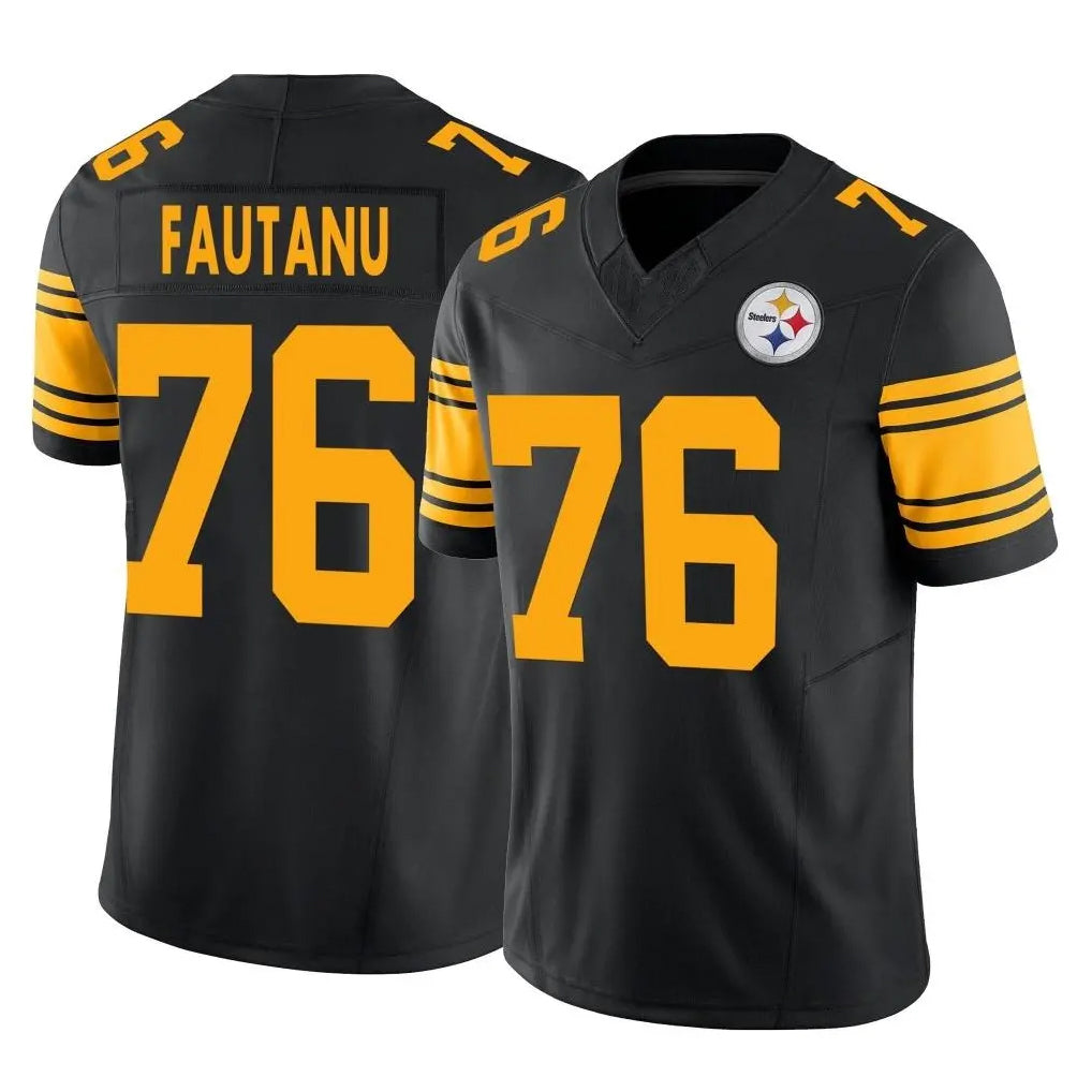 P.Steelers #76 Troy Fautanu Player Black Limited 2nd Alternate Vapor F.U.S.E. Home Game PETTCS Stitched Jerseys
