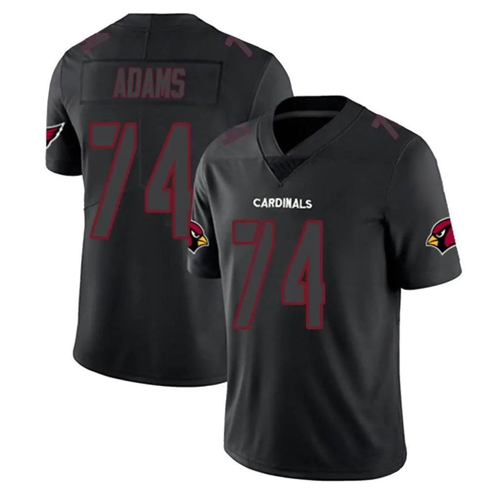 A.Cardinals #74 Isaiah Adams Player Black Impact Limited Home Game PETTCS Stitched Jerseys