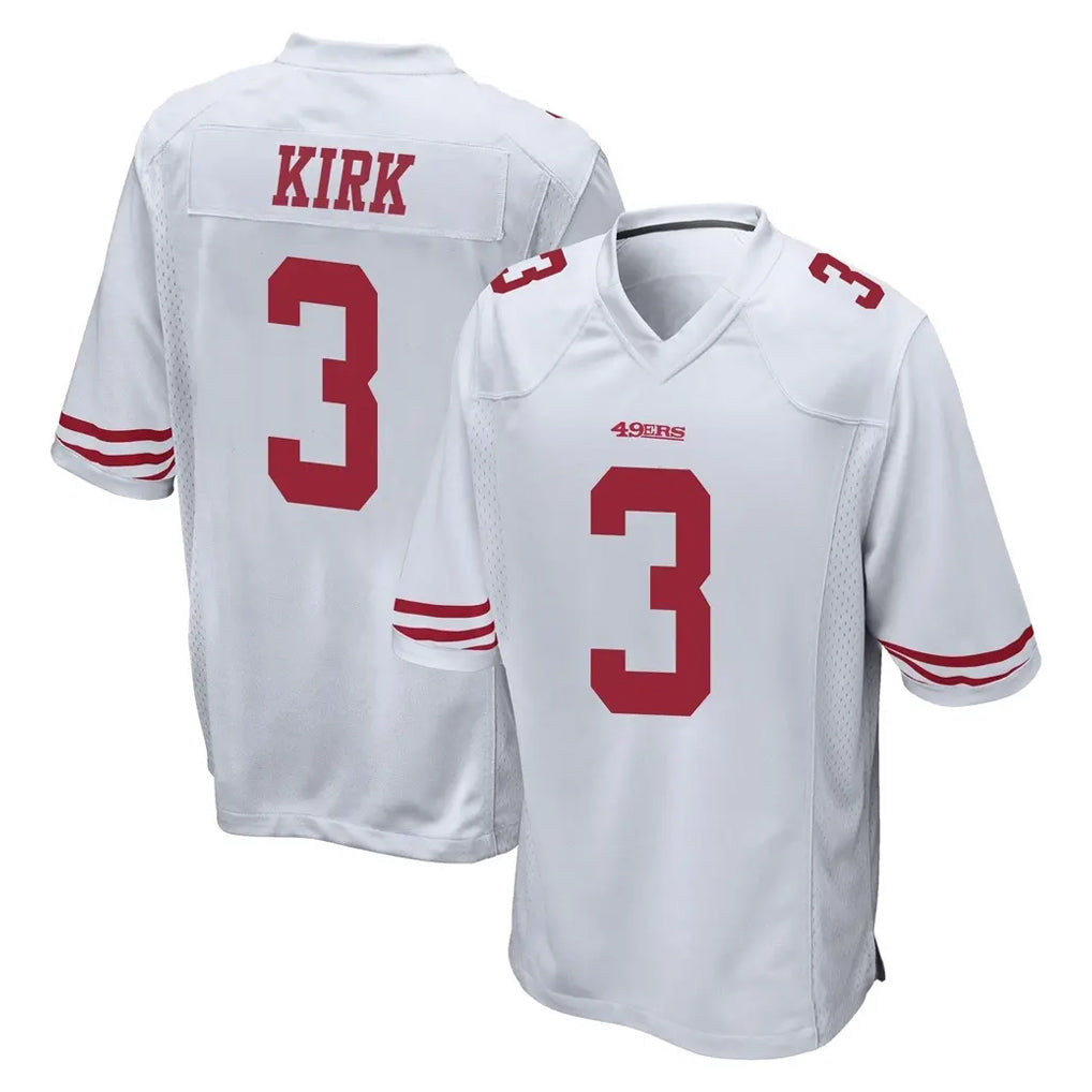 SF.49ers #3 Christian Kirk Player White Home Game STECN Stitched Jerseys