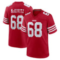 SF.49ers #68 Colton McKivitz Player Red Game Home PETTCS Stitched Jerseys