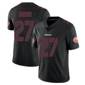 SF.49ers #27 Ji'Ayir Brown Player Black Impact Limited Home Game PETTCS Stitched Jerseys