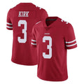 SF.49ers #3 Christian Kirk Player Red Limited Vapor Untouchable Home Game PETTCS Stitched Jerseys