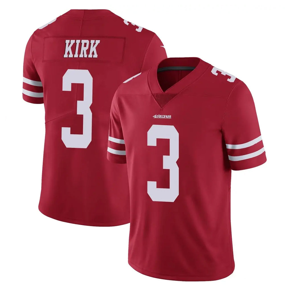 SF.49ers #3 Christian Kirk Player Red Limited Vapor Untouchable Home Game STECN Stitched Jerseys