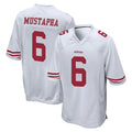 SF.49ers #6 Malik Mustapha Player White Home Game PETTCS Stitched Jerseys