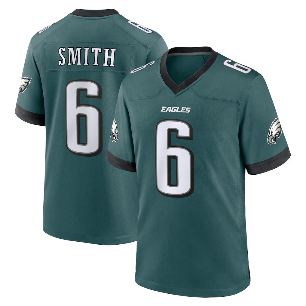 P.Eagles #6 DeVonta Smith Player Green Home Game PETTCS Stitched Jerseys