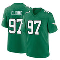 P.Eagles #97 Moro Ojomo Player Green Kelly Alternate Home Game PETTCS Stitched Jerseys
