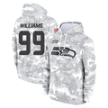S.Seahawks #99 Leonard Williams Player Arctic Camo Limited Salute to Service Pullover Hoodies Game PETTCS Stitched Jerseys