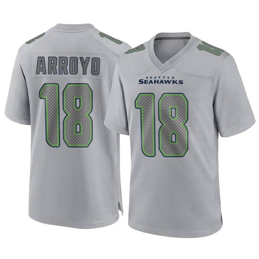 S.Seahawks #18 Elijah Arroyo Player Gray Atmosphere Fashion Home Game PETTCS Stitched Jerseys