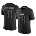 S.Seahawks #11 Jaxon Smith-Njigba Player Black Limited Reflective Home Game PETTCS Stitched Jerseys