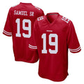 SF.49ers #19 Deebo Samuel Sr. Player Red Home Game PETTCS Stitched Jerseys