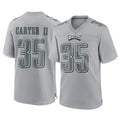 P.Eagles #35 Michael Carter II Player Gray Atmosphere Fashion Home Game PETTCS Stitched Jerseys