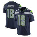 S.Seahawks #18 Elijah Arroyo Player Navy Limited Vapor Untouchable Home Game PETTCS Stitched Jerseys