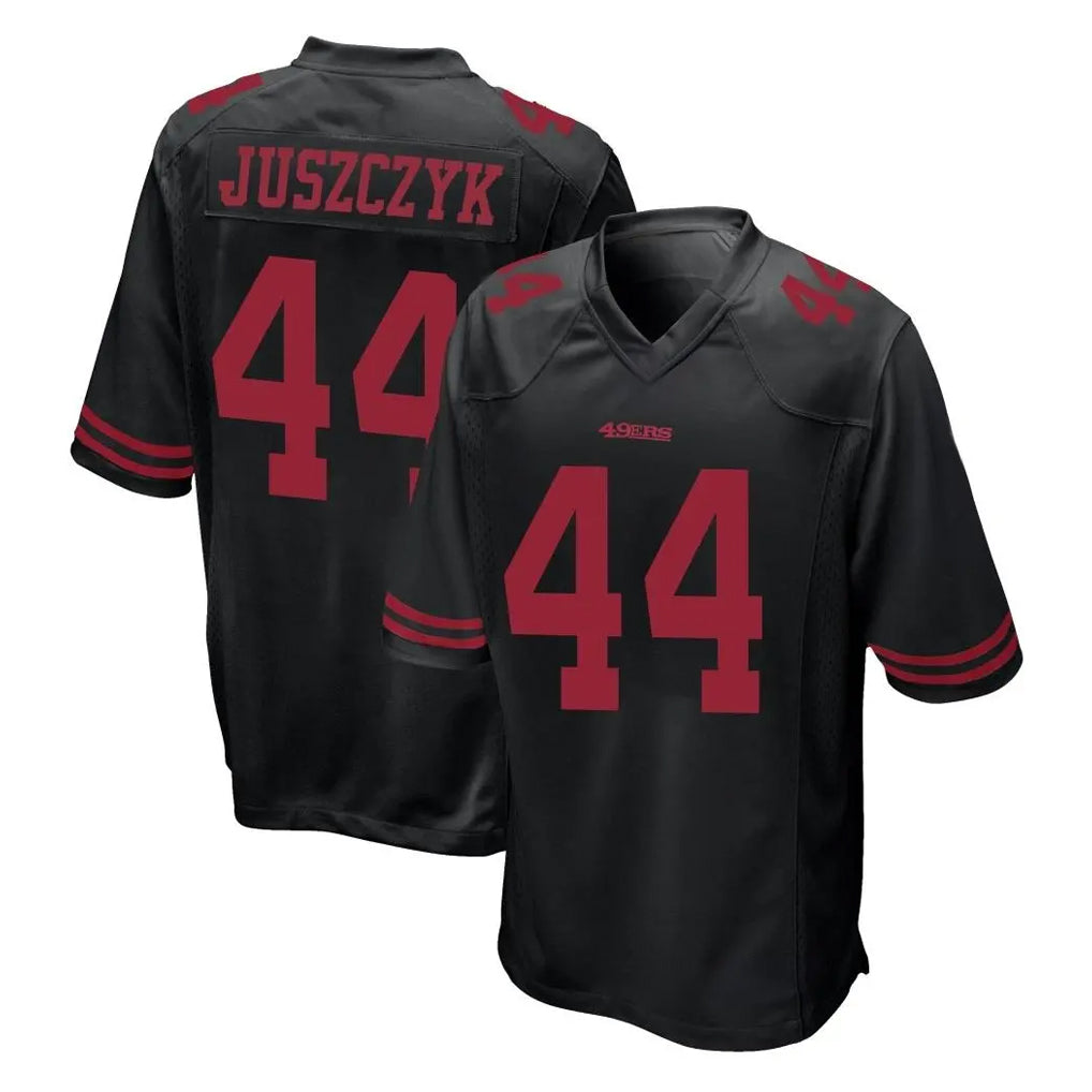 SF.49ers #44 Kyle Juszczyk Player Black Alternate Home Game PETTCS Stitched Jerseys