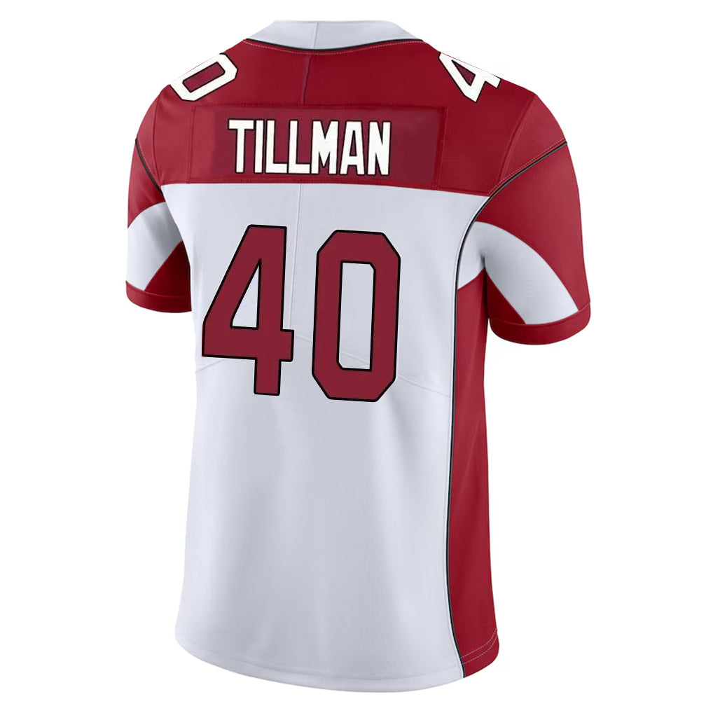 A.Cardinals #40 Pat Tillman Player White Vapor Limited Home Game PETTCS Stitched Jerseys