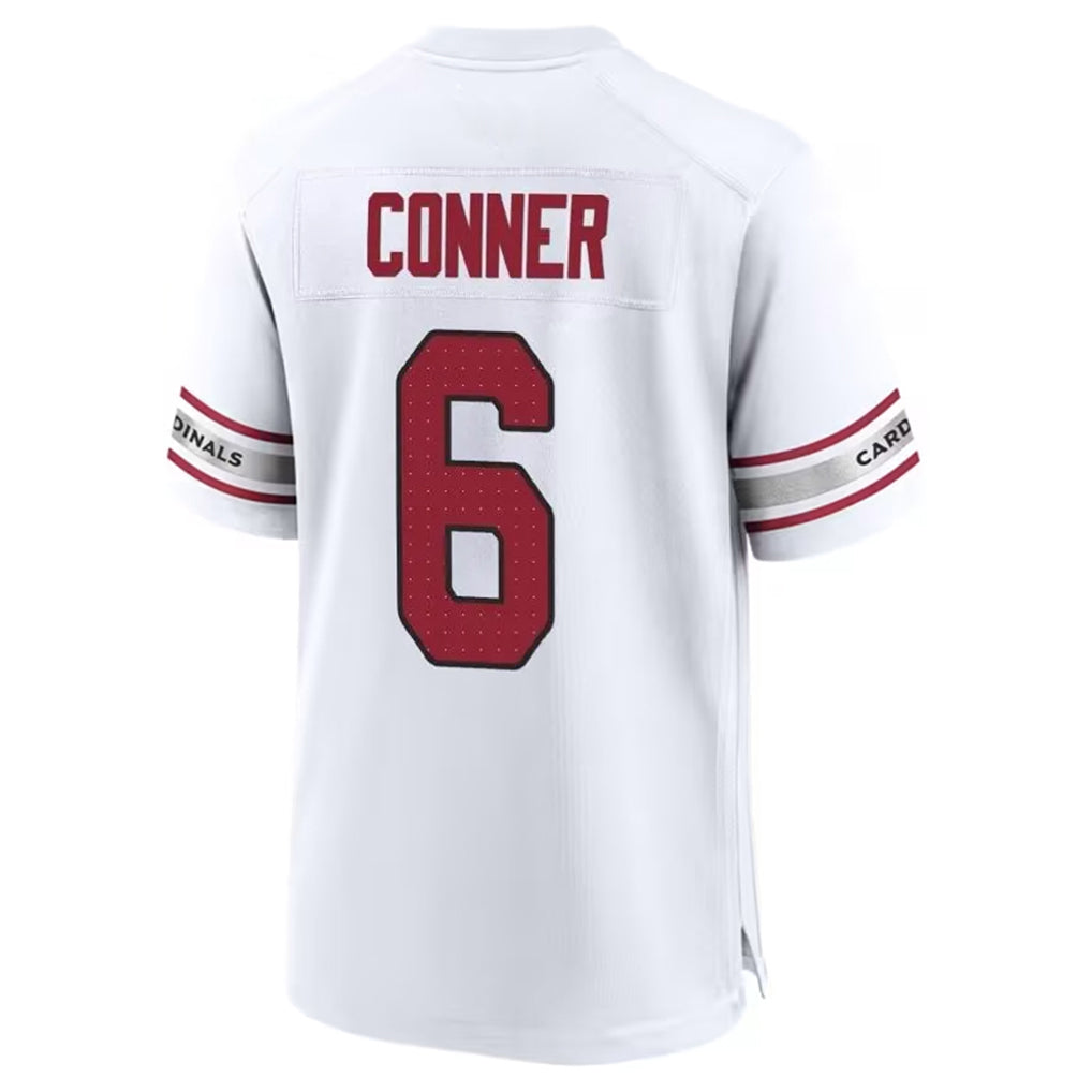 A.Cardinals #6 James Conner Player White Home Game PETTCS Stitched Jerseys