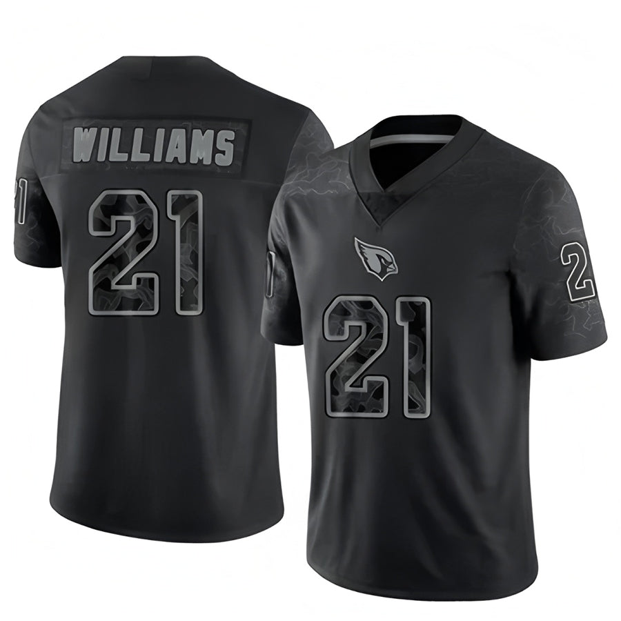 A.Cardinals #21 Garrett Williams Player Black RFLCTV Limited PETTCS Stitched Jerseys