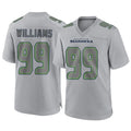 S.Seahawks #99 Leonard Williams Player Gray Atmosphere Fashion Home Game PETTCS Stitched Jerseys