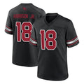 A.Cardinals #18 Marvin Harrison Jr. Player Black Alternate Game PETTCS Stitched Jerseys