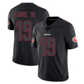 SF.49ers #19 Deebo Samuel Sr. Player Black Impact Limited Home Game PETTCS Stitched Jerseys