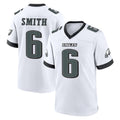 P.Eagles #6 DeVonta Smith Player White Game Home PETTCS Stitched Jerseys