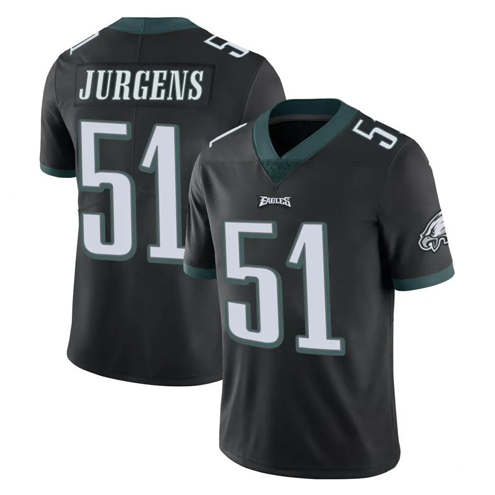 P.Eagles #51 Cam Jurgens Player Black Limited Vapor Untouchable Home Game PETTCS Stitched Jerseys