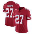 SF.49ers #27 Ji'Ayir Brown Player Red Limited Vapor Untouchable Home Game PETTCS Stitched Jerseys