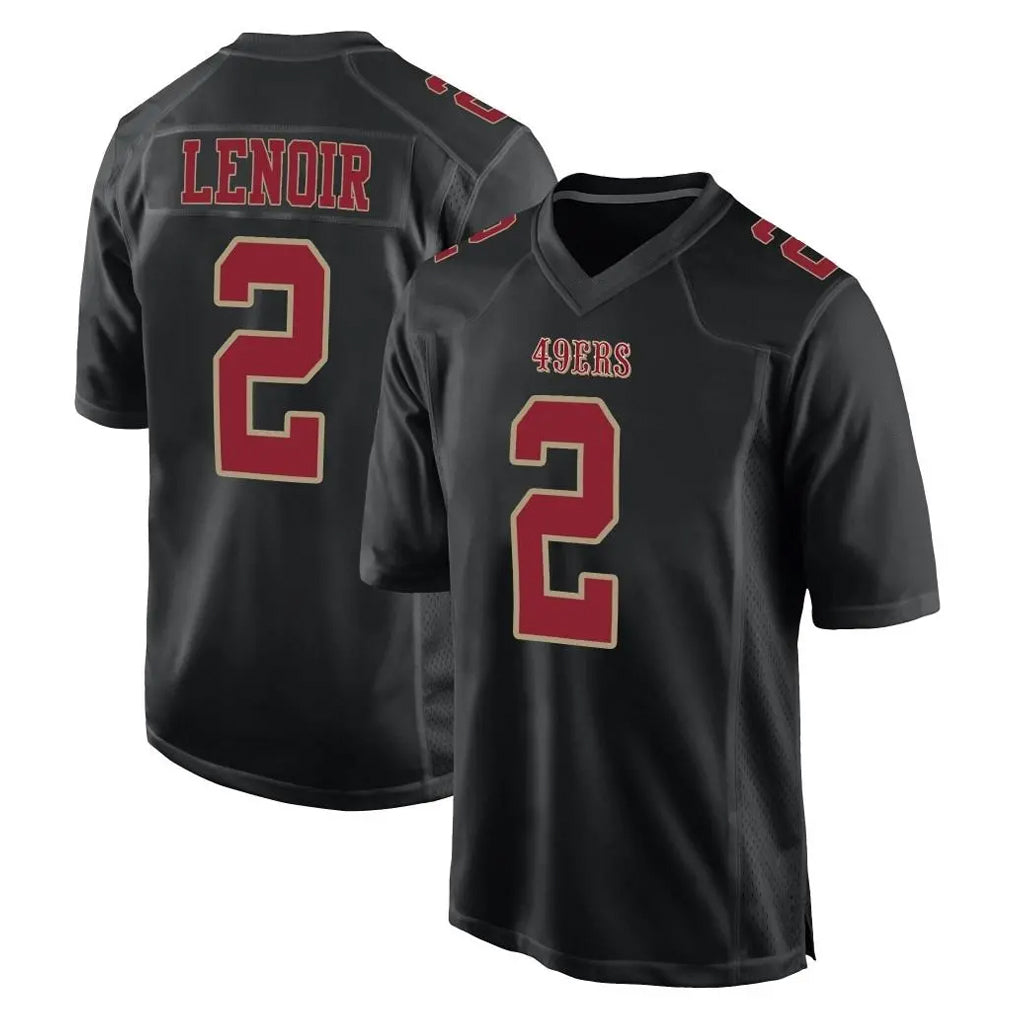 SF.49ers #2 Deommodore Lenoir Player Black Fashion Home Game PETTCS Stitched Jerseys