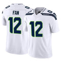 S.Seahawks #12 12th Fan Player White Limited Vapor F.U.S.E. Home Game PETTCS Stitched Jerseys