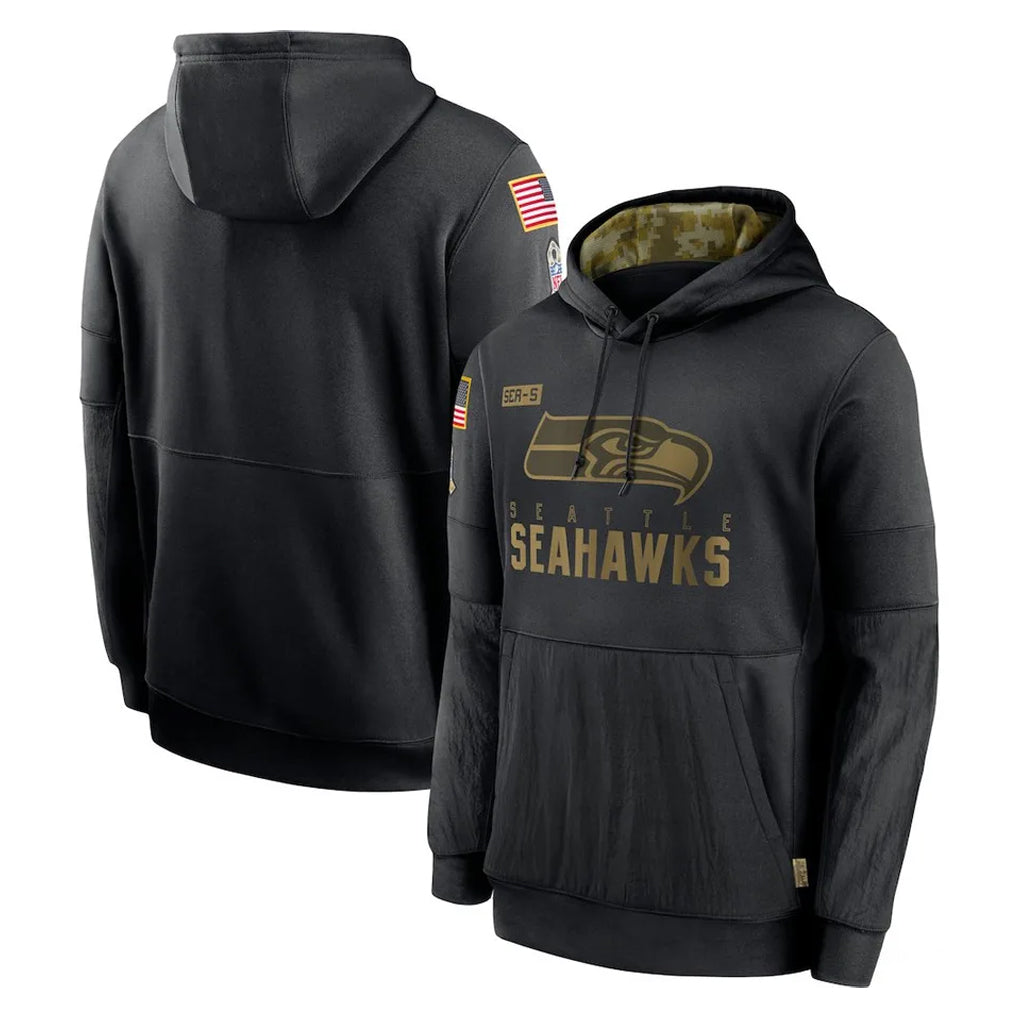 S.Seahawks ## Seahawks Blank Player Black Salute to Service Hoodies Limited Game PETTCS Stitched Jerseys