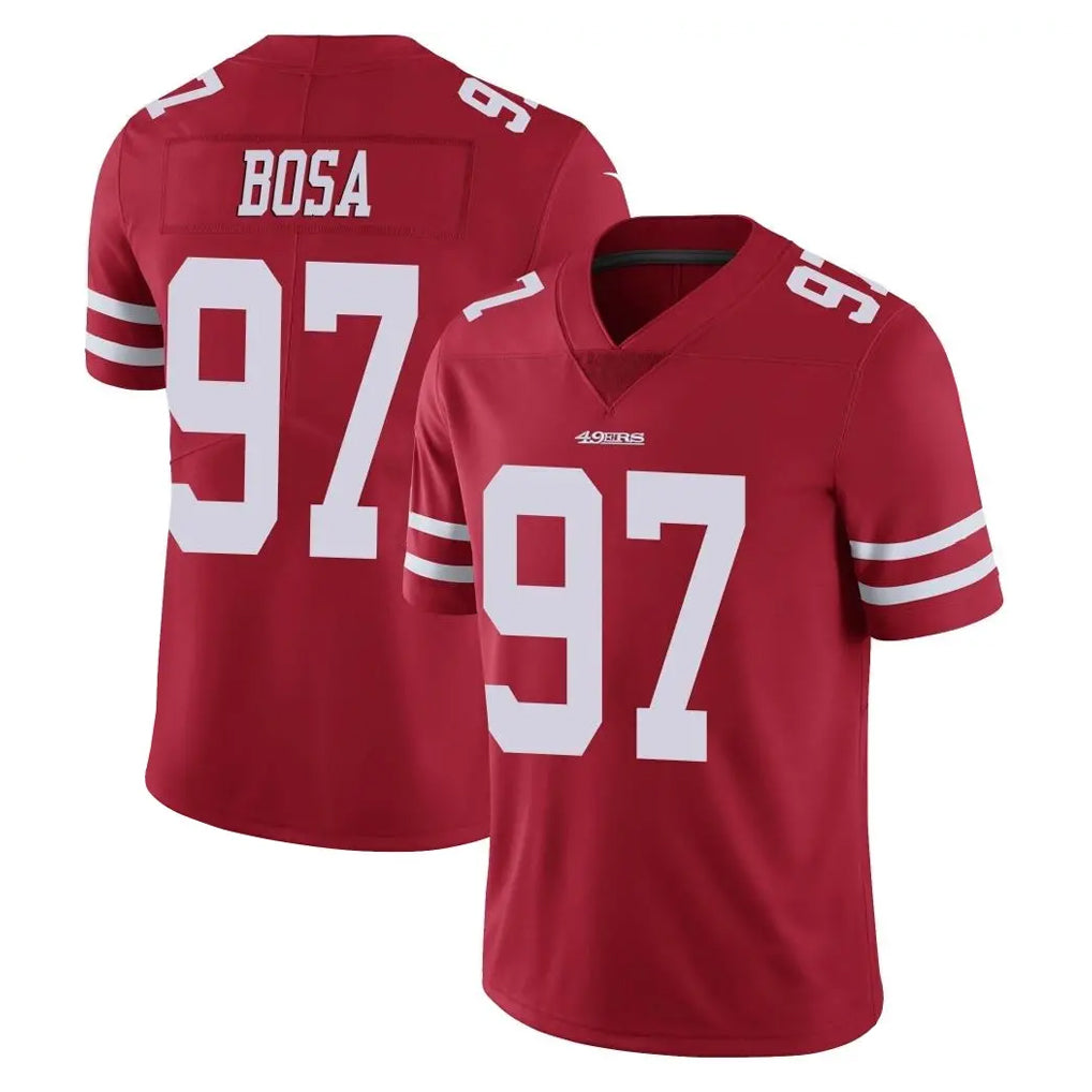 SF.49ers #97 Nick Bosa Player Red Limited Vapor Untouchable Home Game PETTCS Stitched Jerseys