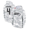 S.Seahawks #4 Michael Dickson Player Arctic Camo Limited Salute to Service Pullover Hoodies Game PETTCS Stitched Jerseys
