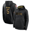 S.Seahawks #5 Jason Myers Player Black Salute to Service Hoodies Limited Game PETTCS Stitched Jerseys