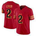 SF.49ers #2 Deommodore Lenoir Player Red Rivalries Vapor Limited Home Game PETTCS Stitched Jerseys