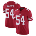 SF.49ers #54 Fred Warner Player Red Limited Vapor Untouchable Home Game PETTCS Stitched Jerseys
