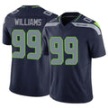 S.Seahawks #99 Leonard Williams Player Navy Limited Vapor F.U.S.E. Home Game PETTCS Stitched Jerseys