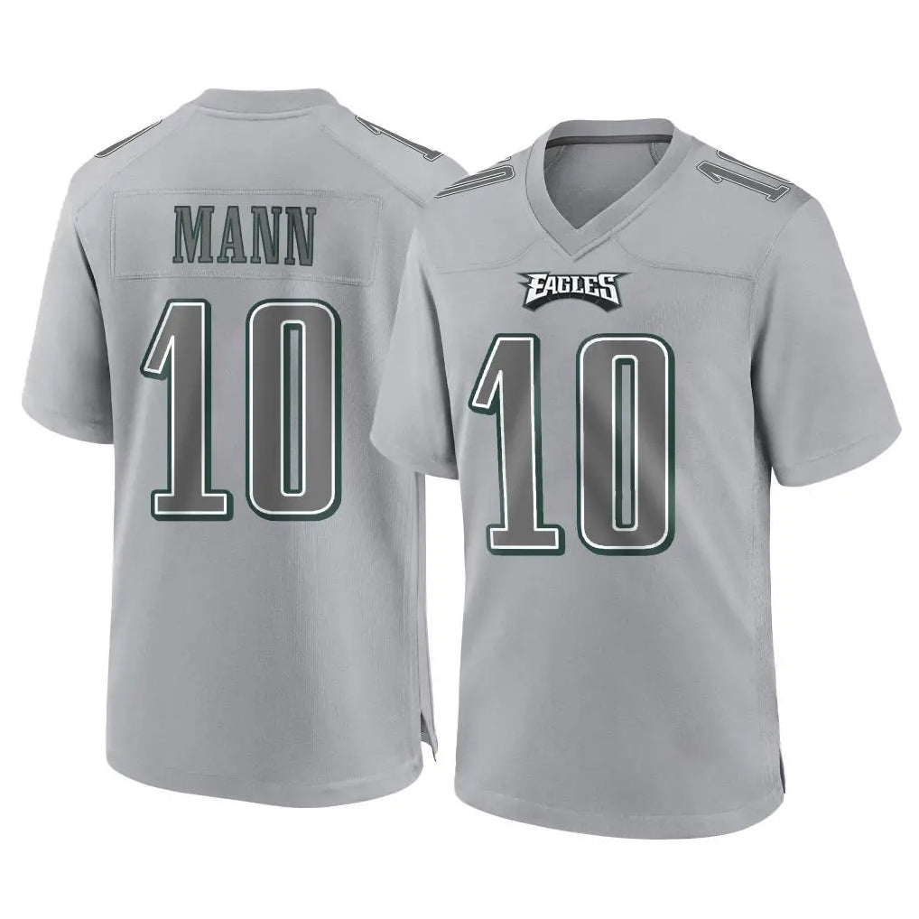 P.Eagles #10 Braden Mann Player Gray Atmosphere Fashion Home Game PETTCS Stitched Jerseys