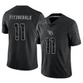 A.Cardinals #11 Larry Fitzgerald Player Black RFLCTV Limited PETTCS Stitched Jerseys