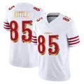 SF.49ers #85 George Kittle Player White 2025 Rivalries Collection Game Limited PETTCS Stitched Jerseys