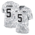 SF.49ers #5 Mike Evans Player Arctic Camo Limited Salute To Service Home Game PETTCS Stitched Jerseys
