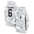 A.Cardinals #6 James Conner Player Camo Salute to Service Hoodies PETTCS Stitched Jerseys