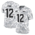 S.Seahawks #12 12th Fan Player Arctic Camo Limited Salute To Service Home Game PETTCS Stitched Jerseys