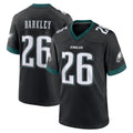 P.Eagles #26 Saquon Barkley Player Black Game Home PETTCS Stitched Jerseys